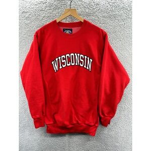 University of Wisconsin Badgers Sweatshirt Men's Size Small Red Steve and Barrys